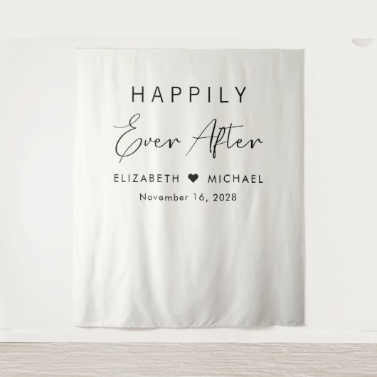 Tenture Chic Happy Jamais Après Cream Mariage (Devant)