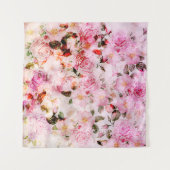 Tenture Chic Joli Push Pink Rose Floral (Devant (Horizontal))