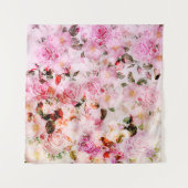 Tenture Chic Joli Push Pink Rose Floral (Devant)