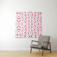 Chic rose et rouge Floral imprimé sans couture mot