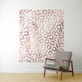 Tenture Chic Rose Gold Leopard Cheetah Poster de animal (En situation)