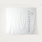 Tenture Chic + Simple Moderne Mariage Fond photo | Bleu (Devant (Horizontal))