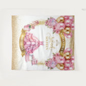 Tenture Chic Sweet 16 Bannière Parties scintillant Ballons (Devant (Horizontal))