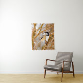Tenture Chickadee au plafond noir - Photo originale (En situation)