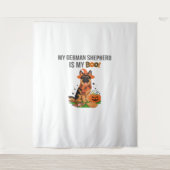 Tenture Chien à pointer germanique - Halloween Moon Si (Devant)