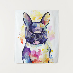 Tenture Chien Animaux Animaux Nature Aquarelle Art Peintur