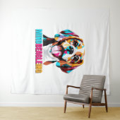 Tenture Chien Beagle de l'état d'esprit (En situation (horizontale))