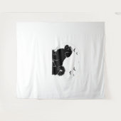 Tenture Chien Chih Tzu - Silhouette de lune d'Halloween Cl (Devant (Horizontal))
