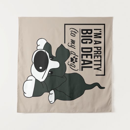 Tenture Chien cousu (Devant (Horizontal))