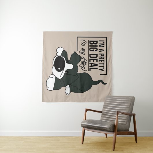 Tenture Chien cousu (En situation (horizontale))