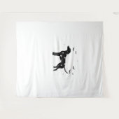 Tenture Chien dalmate - Halloween Lune Silhouette Classic (Devant (Horizontal))