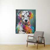 Tenture Chien Dalmatien animal familier adorable compagnon (En situation)