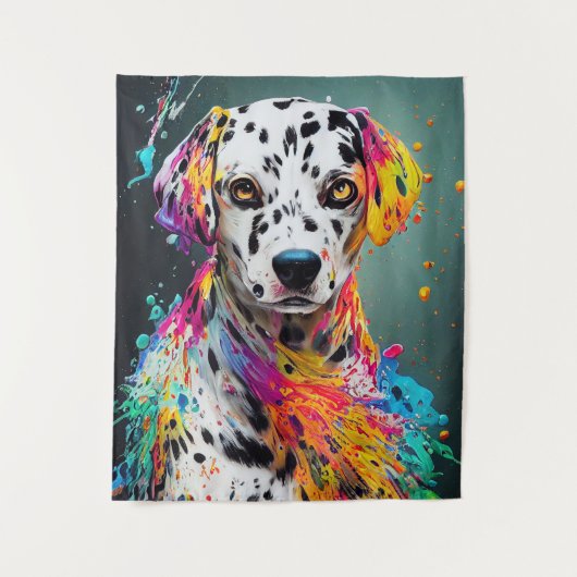 Tenture Chien Dalmatien animal familier adorable compagnon (Devant)