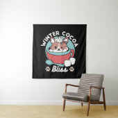 Tenture Chien dans la Mug Festive pour Vibes de vacances - (En situation)