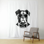Tenture Chien de boîte (En situation)