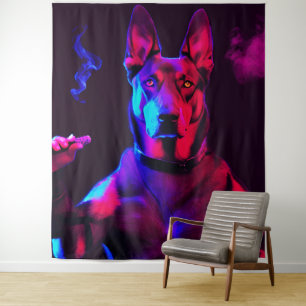 Tenture chien de gangster