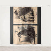 Tenture chien de haute vie, chien de basse vie (Devant)