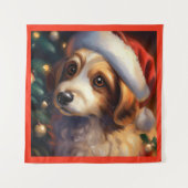 Tenture Chien de Noël 2 (Devant)
