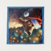 Tenture Chien de Noël 3 (Devant (Horizontal))