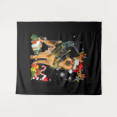 Tenture Chien de Noël berger (Devant (Horizontal))
