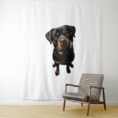 Tenture chien de rottweiler (En situation)