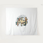Tenture Chien de Skateboard (Devant (Horizontal))