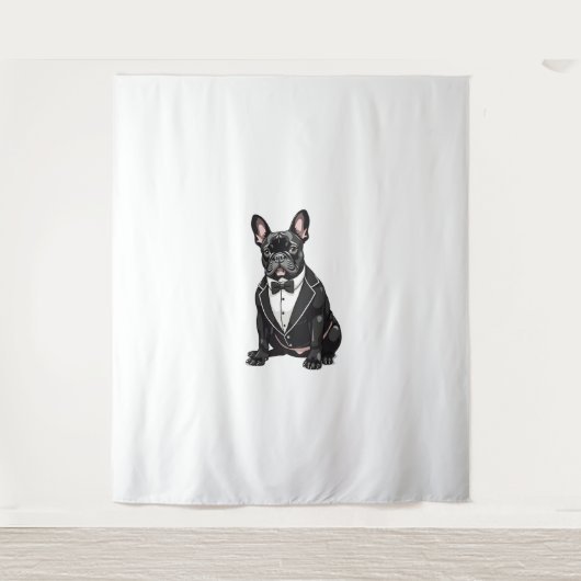 Tenture Chien de taureaux français à Tuxedo (Devant)