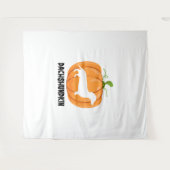 Tenture Chien d'Halloween Dachshund (Devant (Horizontal))