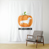 Tenture Chien d'Halloween Dachshund (En situation)