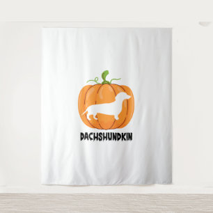 Tenture Chien d'Halloween Dachshund
