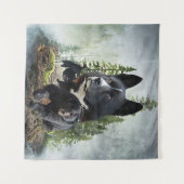 Tenture Chien d'ours karélien (Devant (Horizontal))