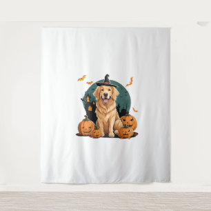 Tenture chien en halloween drôle