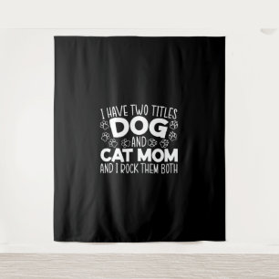 Tenture Chien Et Chat Maman Fête Mère Meilleure Maman Jama