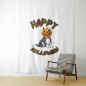 Tenture Chien Halloween T Chemise Halloween Joyeux Chien H (En situation)