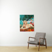 Tenture Chien Labrador Artistique Abstrait (En situation)