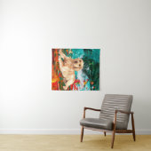 Tenture Chien Labrador Artistique Abstrait (En situation (horizontale))