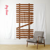 Tenture Chien Parti (En situation (horizontale))