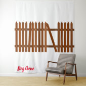 Tenture Chien Parti (En situation)