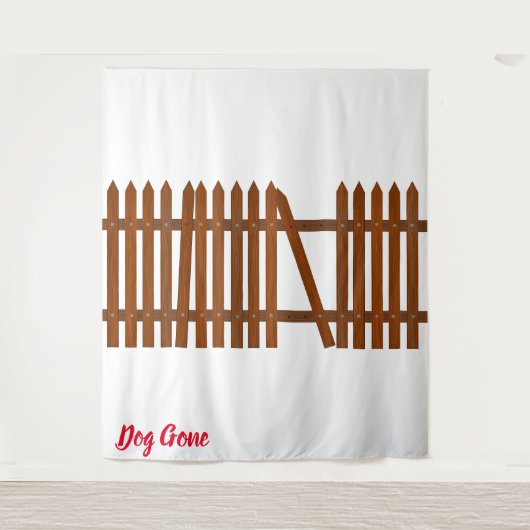 Tenture Chien Parti (Devant)