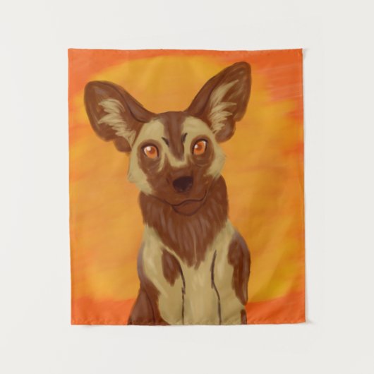 Tenture Chien sauvage africain (Devant)