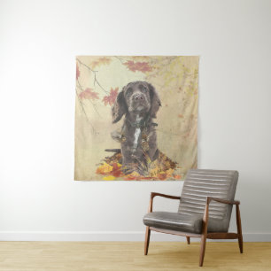 Tenture Chien spaniel spaniel cocker au chocolat