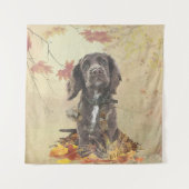 Tenture Chien spaniel spaniel cocker au chocolat (Devant)