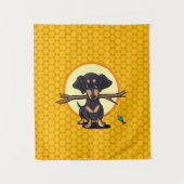Tenture Chien Sunny Boho Dachshund (Devant)