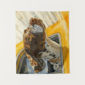 Tenture Chien tacheté sur l'art de rouler en voiture Impri (Devant)