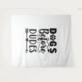 Tenture Chiens avant les mecs (Devant (Horizontal))