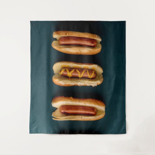 Tenture Chiens chauds et fusils (Devant)