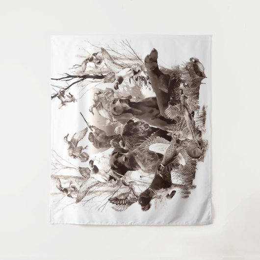 Tenture Chiens de chasse, Chiens d'armes, Chasse saison T- (Devant)