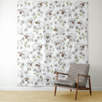 Chiens de comptage sur blanc