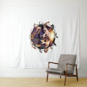 Tenture Chiens d'Halloween (En situation (horizontale))