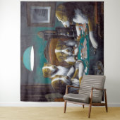 Tenture Chiens jouant au poker Cassius Marcellus Coolidge  (En situation)